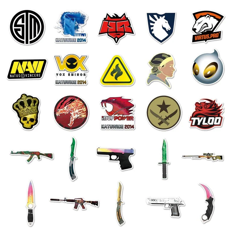 50 Pegatinas de Counter Strike | LootZone