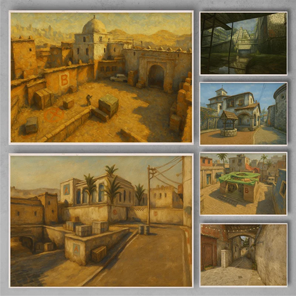 Cuadro al óleo impreso Counter Strike | Lootzone