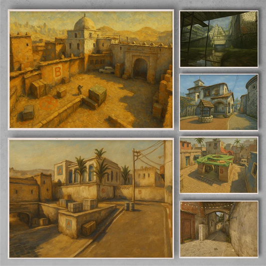 Cuadro al óleo impreso Counter Strike | Lootzone