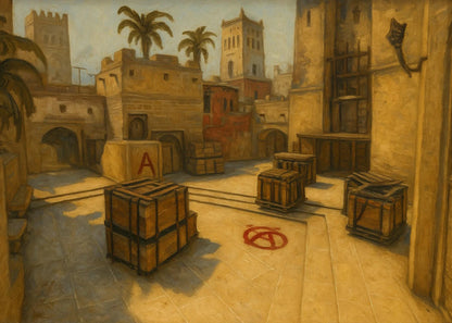 Cuadro al óleo impreso Counter Strike | Lootzone