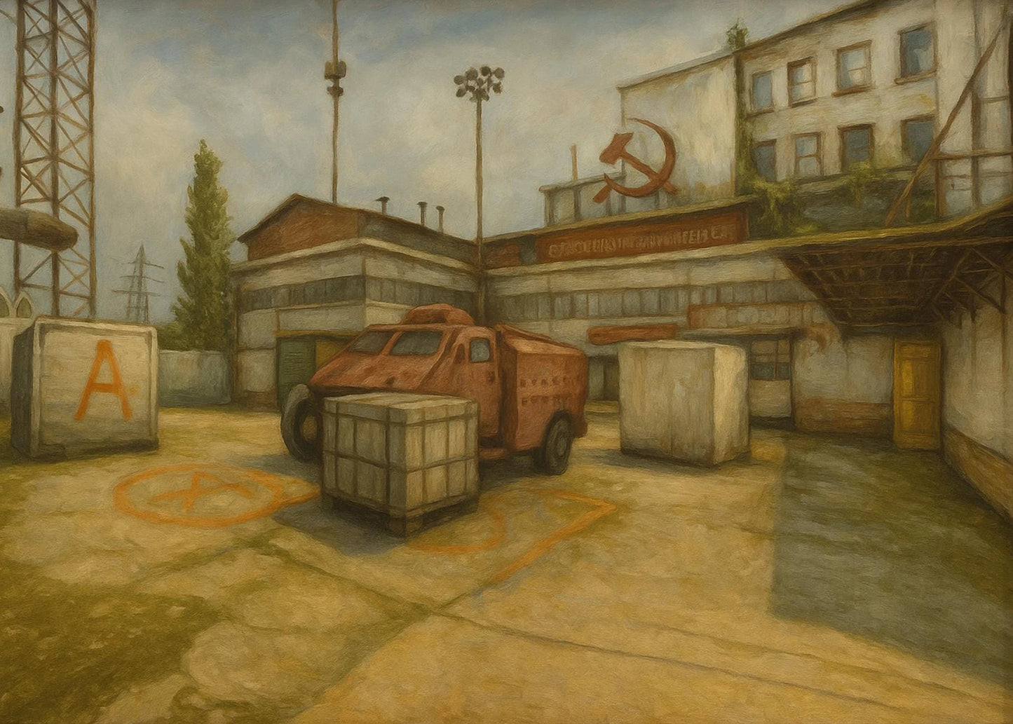 Cuadro al óleo impreso Counter Strike | Lootzone