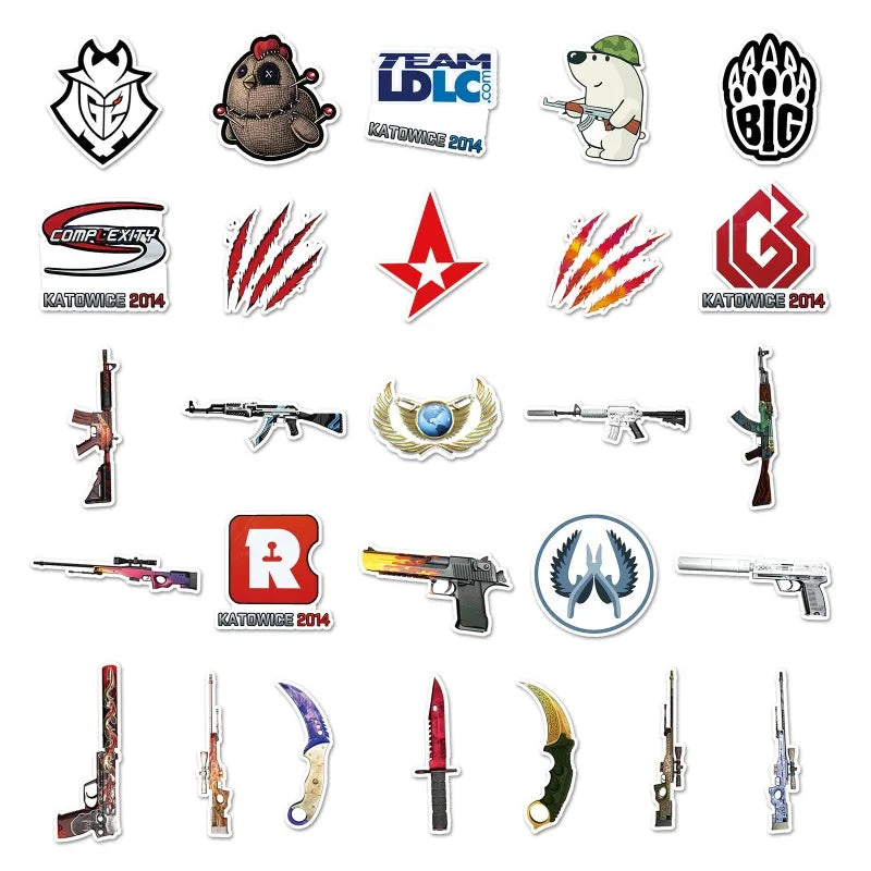 50 Pegatinas de Counter Strike | LootZone